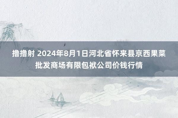 撸撸射 2024年8月1日河北省怀来县京西果菜批发商场有限包袱公司价钱行情