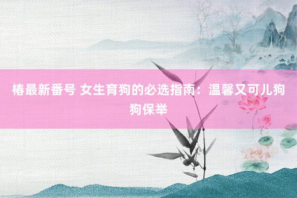 椿最新番号 女生育狗的必选指南：温馨又可儿狗狗保举